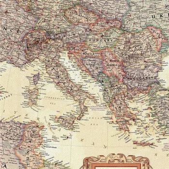 Derliaus Europos Žemėlapis Nacionalinė Geografija Europa Vykdomojo Sienos Žemėlapį Išskirtinį Dizainą Įdomių Komentarų Drobė Spausdinti Lipdukas