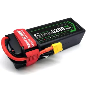GTFDR lipo Baterija 3S 11.1 V 5200mAh 100C -200C XT60 T Plug HardCase Lipo Baterija RC HPI HSP 1/8 1/10 Buggy RC Automobilių, Sunkvežimių