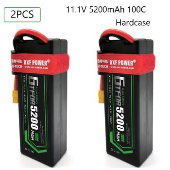 GTFDR lipo Baterija 3S 11.1 V 5200mAh 100C -200C XT60 T Plug HardCase Lipo Baterija RC HPI HSP 1/8 1/10 Buggy RC Automobilių, Sunkvežimių