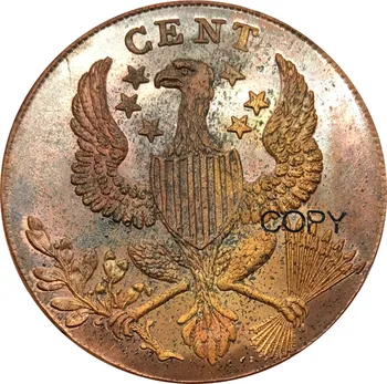 Jungtinės amerikos valstijos, Vašingtonas Pirmininkas 1791 Baker 15 Didelis Erelis Centų 16 Mažų Erelis Centų 1792 Romos Galvos Centų Raudona, Vario monetų Kopijos