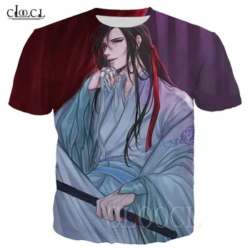 Mo Dao Shi Zu T-shirt Vyrai Moterų Anime Tees 3D Spausdinimo Didmeistris Iš Demoniškas Vasaros Marškinėlius Negabaritinių Marškinėliai Palaidinukė Drabužiai