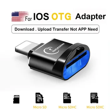 OTG Konverteris Žaibas į micro SD Adapteris 3. 0 iPhone 7 8 6s Plus 11 Max X XS XR rinkinys Konverteris, skirtas iOS 13 Atminties Kortelės
