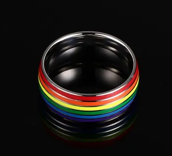 FXM VRR9 populiariausių naują atvykimo bauda sidabro žiedas yra sidabro, aukso, trijų spalvų pasirinkti nemokamas pristatymas rainbow ring