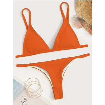 Apelsinų Bikini Rinkiniai, Paplūdimio Rankšluosčiai Moterų Plaukimo Dėvėti Seksualus Micro Bikini 2021 Moteris Maudymosi Kostiumėlį, Mini Diržas Maudymosi Kostiumas