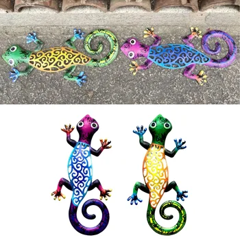 Geležies Meno Gecko Dekoratyviniai Lauko Metalo Driežas Meno ing Skulptūrų Kiemo