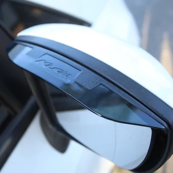 Šiek tiek Pakeisti ABS Electroplate Automobilio galinio vaizdo veidrodėlis lietaus antakių apdaila Lazdos Ford Ecosport 2012-2017 kuga automobilių Reikmenys