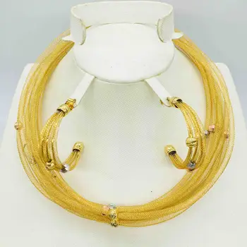 Naujos didmeninės mados papuošalų rinkinys yra ryškesnis dubajaus aukso juvelyriniai dirbiniai moterų jubiliejų šalių ir gimtadienio keliones