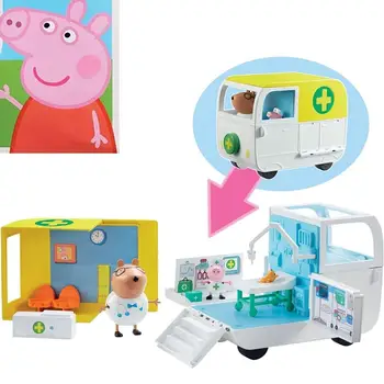 PEPPA PIG, greitosios pagalbos ir Medicinos Centras, gydytojas, Ruda, pepa pig, Peppa Pig žaislai, peppa Pig žaislą, žaislas greitosios pagalbos