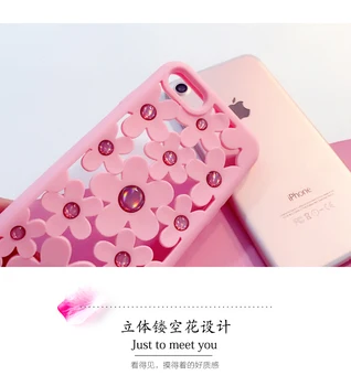 Mados 3d Rožių Gėlių Mergaitė Soft Case For Iphone 11 12 Pro Max Mini 7 8 6 6s Plius Xr X Xs Max Se 2 Silikoninis Telefono Dangtelį Fundas