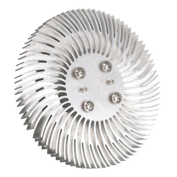 1X Aliuminio Heatsink Apvalus Spiralinis Šilumos Kriaukle, Radiatorių 9cmX1cm su Varžtai 10W High Power LED Lempos Šilumos Išsklaidymo