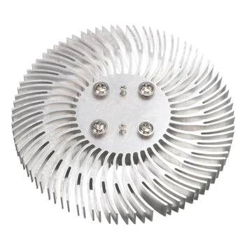 1X Aliuminio Heatsink Apvalus Spiralinis Šilumos Kriaukle, Radiatorių 9cmX1cm su Varžtai 10W High Power LED Lempos Šilumos Išsklaidymo