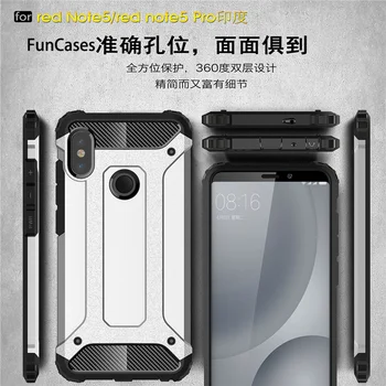 Šarvai Padengti Xiaomi Redmi 5 Pastaba Pro Atveju Hibridas Sunkiųjų Anti-Shock Modelis coque atsparus smūgiams Apie Redmi 5 Pastaba atveju