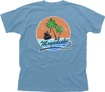 Medvilnės Laisvalaikio Prekės Aplankyti Mogadishu Banglenčių Atostogų Juokinga Piratų Spausdinti Heather Medvilnės marškinėliai O-kaklo trumpomis Rankovėmis