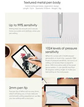 Stylus Pen for CHUWI Hi9 Plius / HiPad LTE / Hi13 / SurBook / UBOOK H3 Tabletės Veikliosios Capacitive