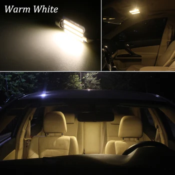 16pcs Balta Klaidų Mercedes Benz E-klasė W207 C207 Coupe LED Interjero Priešrūkiniai Žibintai + Licenciją plokštelės šviesos Rinkinys (2009-2016)