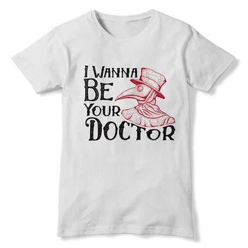 Aš Noriu Būti Gydytoju, Marškinėliai Maras Gydytojas Kaukė Viktorijos Paukščių Helovinas 144 Negabaritinių Marškinėliai