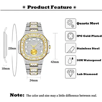 Juoda/Balta Mens Diamond Žiūrėti MISSFOX Karšto Pardavimo vyriški Chronograph Watches Riešo Vyrų Prabangos Prekės ženklo Vyrai Kvarciniai Laikrodžiai Dovanų