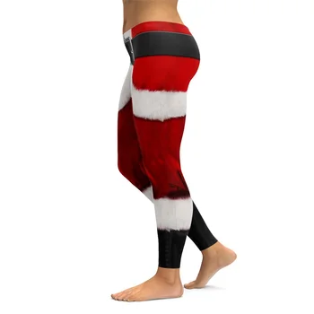 Kalėdų Spausdinimo Antblauzdžiai Įdėti Klubo Elastinga Aukštos Juosmens Legging Kvėpuojantis Linksmų Kalėdų Kelnės