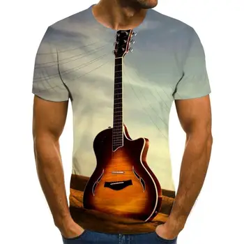 2020 naujas vasaros vyrų 3DT marškinėliai kūrybinė asmenybė muzikos spausdinti trumpomis rankovėmis vyrams ir moterims