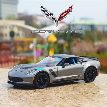 Maisto 1:24 Corvette 2017 Corvette Grand Sport modeliavimas lydinio automobilio modelio surinkimo dovana žaislas
