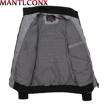 MANTLCONX 2020 Nauja Striukė Vyrams Karšto Pardavimo Kokybės Rudenį, Pavasarį Outwear Mens Apsiaustus Atsitiktinis Tvora Striukės Vyrams Plius Dydis 4XL