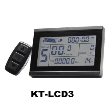 36V 48V 60V 72V protingas KT LCD3 Elektrinis Dviratis Ekranas ebike LCD Dviratį skydelis