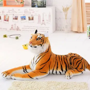 Minkšti Kimštiniai Sumatran Pliušinis Žaislas Tigras Pagalvę Animacinių filmų Gyvūnų Didelis Modelis Kawaii Lėlės Medvilnės Žaislai L41D