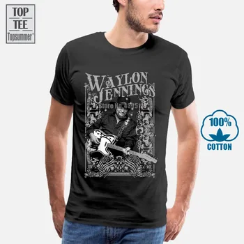 Waylon Jennings Valdos Gitara T Shirt S M L Xl 2Xl Nauja europos sąjungos Oficialusis