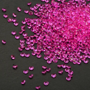 10000Pcs 4.5 mm, Rožinė Akrilo Diamond Konfeti Lentelė Barsto Vestuvių Dekoravimas Karoliukais Atveju Šalis Tiekia Karšto