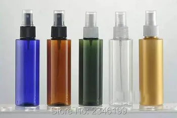 150ML Plastikiniai Purškimo Butelis Butas Shouder modelio, Spalvinga Plastiko Kosmetikos Kvepalai Bakas Tuščias PET Pakuotės Buteliukas, 25pcs/daug