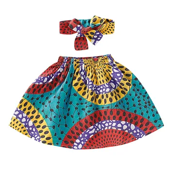 Baby girl drabužiai vasaros suknelė 2019 skraiste filė vestido lol suknelė Vaikų Mergaičių Afrikos Lankelis Dashiki Spausdinti Drabužių Rinkinys