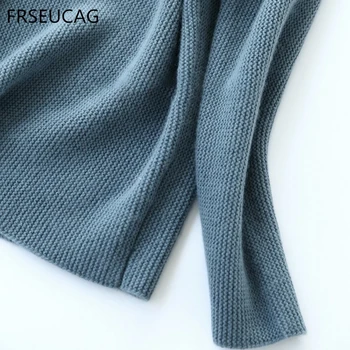 Rudenį ir žiemą naujas kašmyro megztinis moterų aukštu kaklu megztiniai ilgomis rankovėmis megztinis purus vilnos megztinis, šiltas ir patogus
