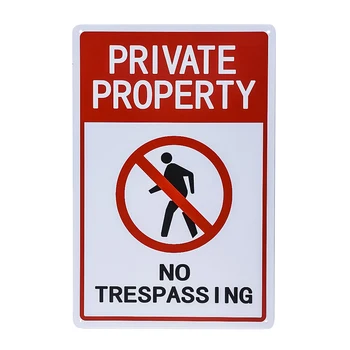Privačios Nuosavybės Ženklai, No Trespassing Pasirašyti Metalo Perspėjimas Pažeidus Kieme Ženklas, Lauko, Patalpų