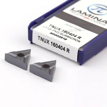10vnt TNUX160404 R TNUX160408 R TNUX160404L LT10 originalus CNC karbido ašmenys įterpti staklės, pjovimo įrankis Išorės Tekinimo Įrankis