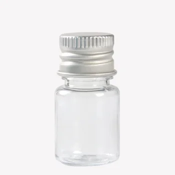 100 x 5ml 8ml 10ml 20ml 30ml Plastikinių Vamzdžių Aliuminio Dangtelis Aišku, Sandarus Sandarinimo Mažas Tuščias Medicinos Kosmetikos Mėginio PET Butelius