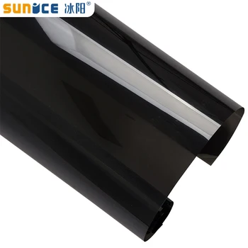 Sunice 25%VLT Juoda auto automobilis namų langų plėvelė 2mil nano keramikos saulės atspalviu šilumos kontrolės anti-UV įrodymas, plėvelės 0.5x7m