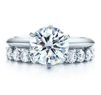 Nuostabu! 2 Ct SONA Ravėjimas žiedas nustatyti ,kietas sidabro vestuvinis žiedas rinkinys moterims,Didmeninė Lašas Laivybos