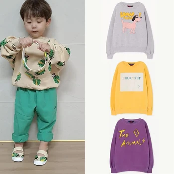 2020 TAO Nauja Pavasario Vaikiški Megztiniai Berniukams, Mergaitėms Mados Spausdinti Palaidinės Baby Vaikų Medvilnės Drabužius Outwear