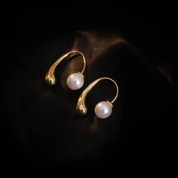 Amorita boutique Mados ir mažų pearl stud auskarai moterims
