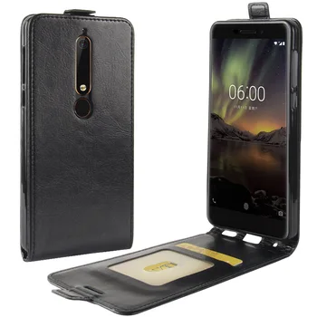 Prabanga Vertikalus PU Odos Flip Case For Nokia 2 2.2 6 7 8 9 Piniginės, Telefono dėklas, Skirtas Nokia X7 X6 X5 2.1 3.1 5.1 7.1 Plius C1 Coque
