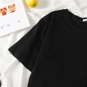 Rinkiniai Moterims Nereguliarus suvarstomi O-kaklo marškinėliai Kieta Elastinga Juosmens Kelnės Minkštos Atsitiktinis korėjos Paprastos Elegantiškos Mados Susiduria Bamba Naujas