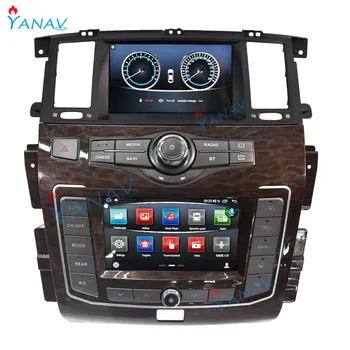 Naujausias Dvigubas Ekranas Android GPS Navigacijos Automobilio Radijo Nissan Patrol Y62 2012-2019 /Infiniti QX80 Stereo Multimedia Player