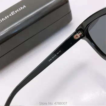 Aukštos kokybės Naujas korėjiečių prekės ženklo dizainas KIMHEKIM akiniai nuo saulės moterims, vyrams, kvadratinis rėmas uv400 lens raide saulės akiniai originalus atveju