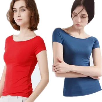 Moterų velniop kaklo, elastinga modalinis marškinėliai trumpomis rankovėmis aukštos kokybės medvilnės marškinėliai topai,seksuali moteris tee didelis dydis marškinėliai S-5XL 6XL