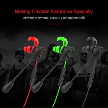 Laidinio Cool Gaming Ausinės Žaidėjus In-Ear Ausinių Stiliaus Dizaino Universalus Su Mic Volume Control Ausines Naudojami Tik Telefono