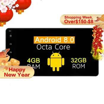Aukščiausios kokybės Octa Core Android8.0 PARAMĄ Rockford GPS Navigacijos Automobilio Radijo 