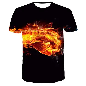 Vyrai T - shirt 3D Spausdinimo Phoenix Juokinga T-shirt Vyrams trumparankoviai Men 's Cosplay Kostiumų Atsitiktinis Apvalios Kaklo T-shirt S-6XL