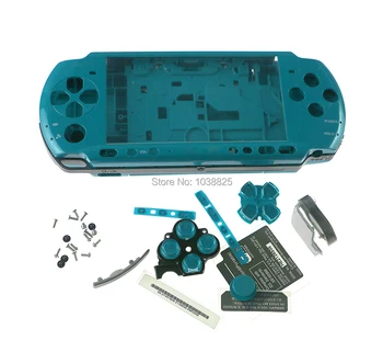 Už PSP3000 PSP 3000 Žaidimų Konsolės pakeitimo pilnas korpusas su lukštais padengti atveju su mygtukų rinkinys ChengChengDianWan