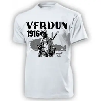 2019 m. Vasarą Prekės ženklo Drabužių 1916 m. VERDENO Erster Weltkrieg Schlach Frankreich Deutschland Wes - T Shirt Suvenyrinius Marškinėlius