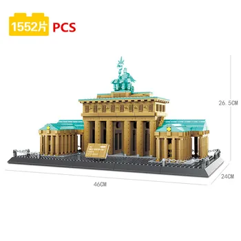 Miesto Architektūra Suderinamus Romos Koliziejus Berlyno Brandenburgo Vartų Šventykloje Japonijoje New York Geležinis Blokai žaislai